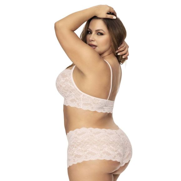 Mapale 206X Panty and Top Lace Set Color Cocoa - Picture 7 of 13